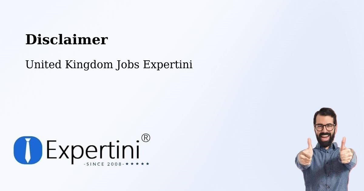 Disclaimer – Chartham - United Kingdom Jobs Expertini
